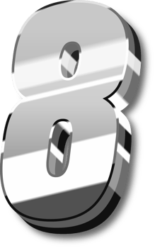Silver Alphabet Letter and Number png