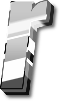 Silver Alphabet Letter and Number png