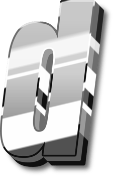 Silver Alphabet Letter and Number png