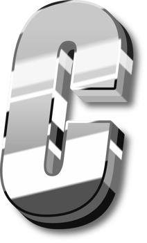 Silver Alphabet Letter and Number png