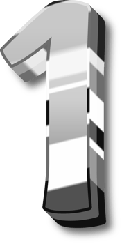 Silver Alphabet Letter and Number png