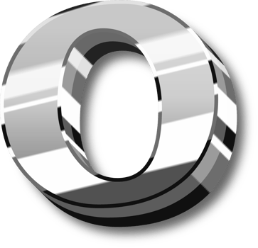 Silver Alphabet Letter and Number png