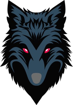 Wolf Esports Logo Elevate Your Gaming Experience with our Logo Design vector