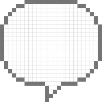 8bit retro game pixel speech bubble balloon icon sticker memo keyword planner text box banner png
