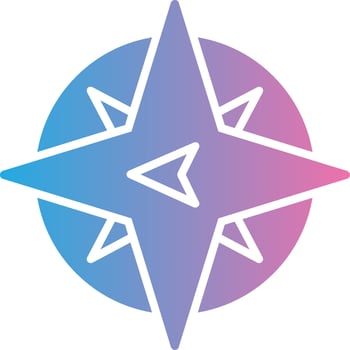 West Glyph Gradient Icon Design vector