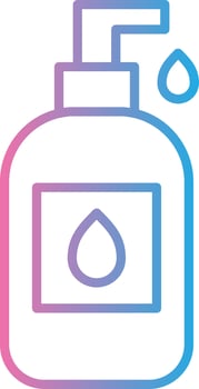 Liquid Soap Line Gradient Icon Design vector