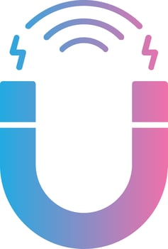 Attracting Customers Glyph Gradient Icon Design vector