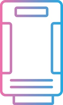 Air Purifier Line Gradient Icon Design vector