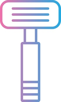 Razor Line Gradient Icon Design vector