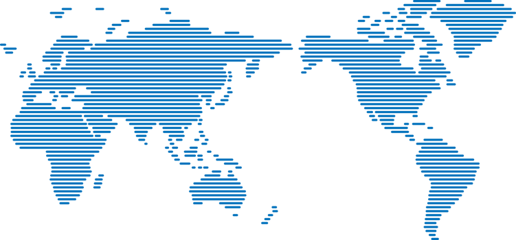 Horizon strip line world map on transparent background. png