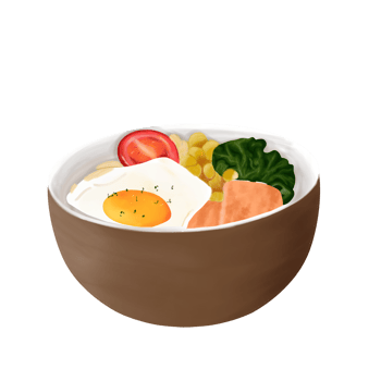 Japanese Food in Earthen Bowl png
