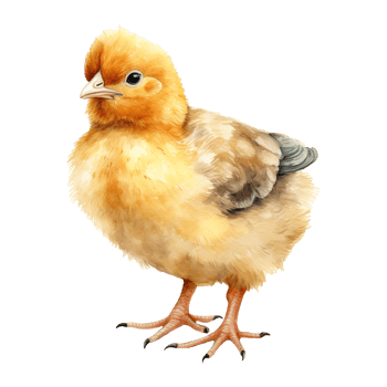 Watercolor Easter Chicks png