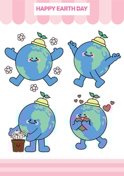 EARTH DAY, WORLD ENVIRONMENT DAY, ZERO WASTE, SAVE THE EARTH, ESG vector