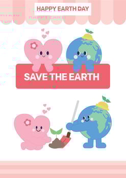 EARTH DAY, WORLD ENVIRONMENT DAY, ZERO WASTE, SAVE THE EARTH, ESG vector