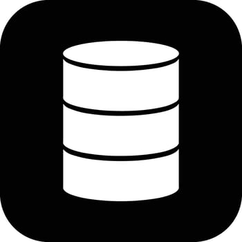 Storage data icon symbol image for database illustration vector