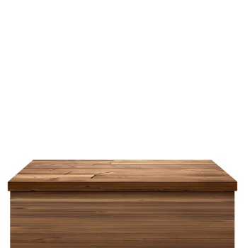 empty wooden table front view isolated transparent png