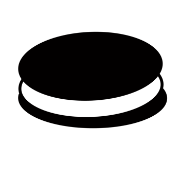 cookie biscuit snack Hand drawn organic line doodle png