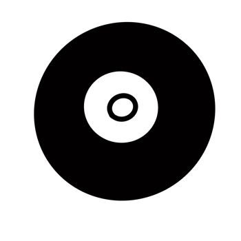 CD music jukebox Hand drawn organic line doodle png
