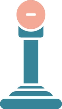 Gear Glyph Two Color Icon vector