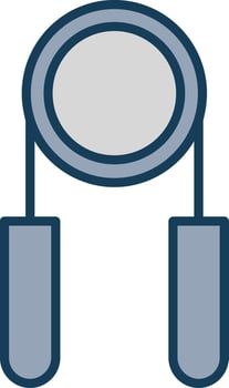 Hand Grip Line Filled Grey Icon vector