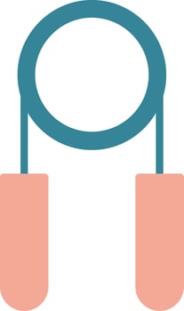 Hand Grip Glyph Two Color Icon vector
