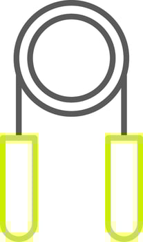 Hand Grip Line Two Color Icon vector
