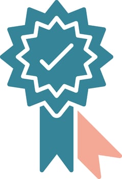Medal Glyph Two Color Icon vector