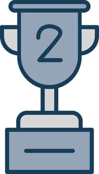 Cup Line Filled Grey Icon vector