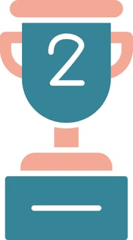 Cup Glyph Two Color Icon vector