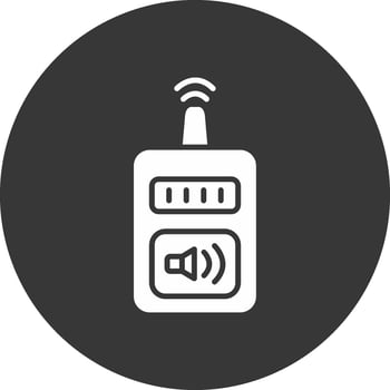 Device Glyph Inverted Icon vector