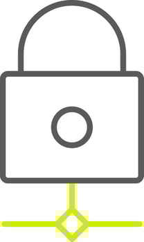 Multikey Security Line Two Color Icon vector