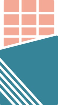 Chocolate Bar Glyph Two Color Icon vector