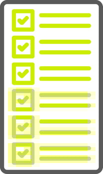 List Line Two Color Icon vector