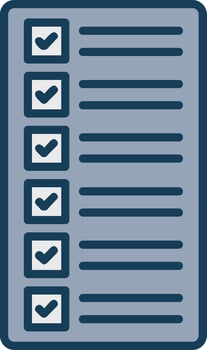 List Line Filled Grey Icon vector