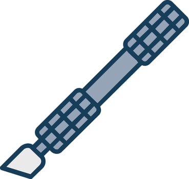 Cutter Line Filled Grey Icon vector