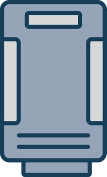 Air Purifier Line Filled Grey Icon vector