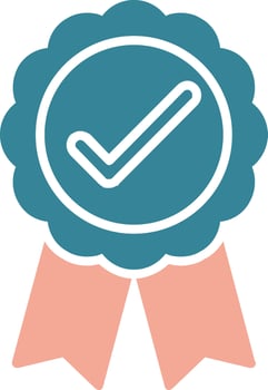 Badge Glyph Two Color Icon vector