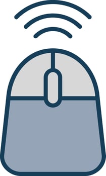 Mouse Line Filled Grey Icon vector