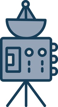 Probe Line Filled Grey Icon vector