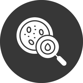 Blood Glyph Inverted Icon vector