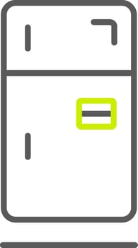 Fridge Line Two Color Icon vector