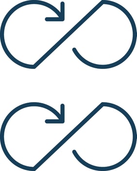 Infinity Line Filled Grey Icon vector
