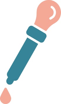 Dropper Glyph Two Color Icon vector