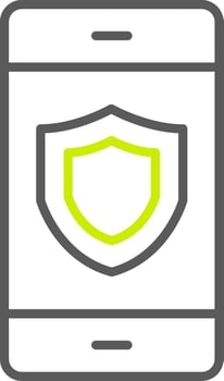 Security Line Two Color Icon vector