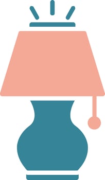 Lamp Glyph Two Color Icon vector