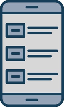 Survey Line Filled Grey Icon vector