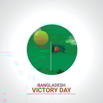 bangladesh victory day. bangladesh victory day creative ads design december 16. , 3D illustration. vector