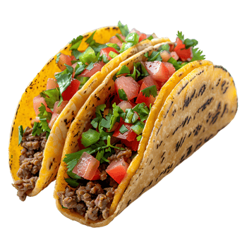 Taco on isolated transparent background png