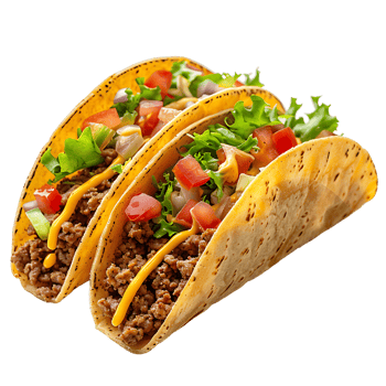 Taco on isolated transparent background png