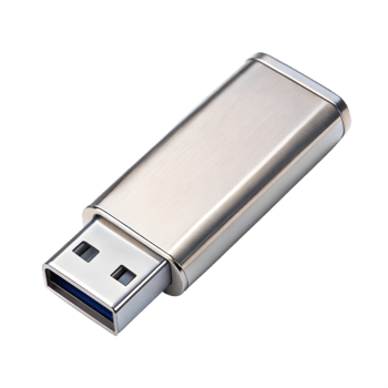 Metal-covered usb device on a desk png